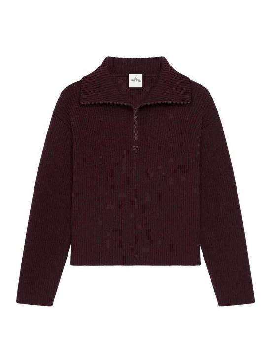 26FW 쿠레쥬 탑 326MPU278FI00854090 Dark Red
