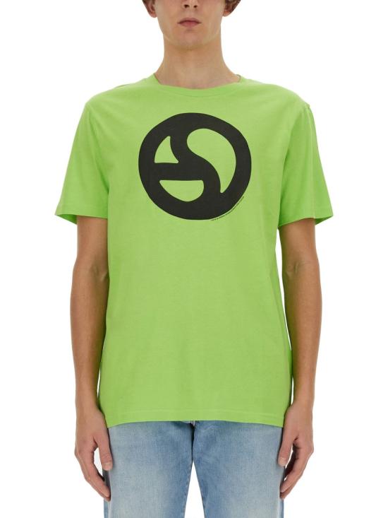  아크네 스튜디오 로고 티셔츠 CL0265 ABF GREEN - ACNE STUDIOS