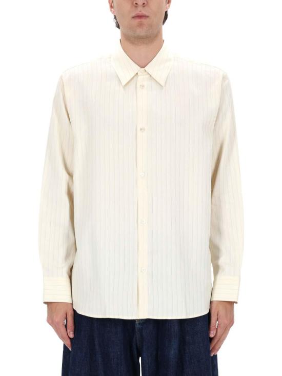 26SS 스튜디오 니콜슨 셔츠 VIEWSNM1126AMBERSTRIPE WHITE - STUDIO NICHOLSON