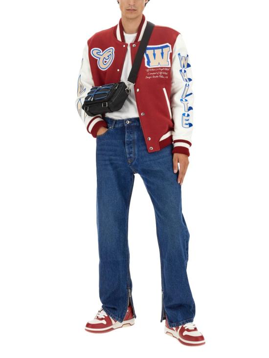  오프화이트 데님 팬츠 OMYA177 F23DEN0024400 BLUE - OFF WHITE