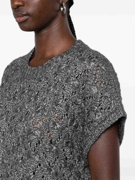 26FW 파비아나 필리피 탑 MAD216F101M3158070 Dark Grey - FABIANA FILIPPI