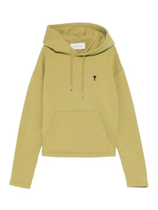 26SS 아미 ADC 콘트라스트 하트 후드 티셔츠 FSW767730A035 GREEN