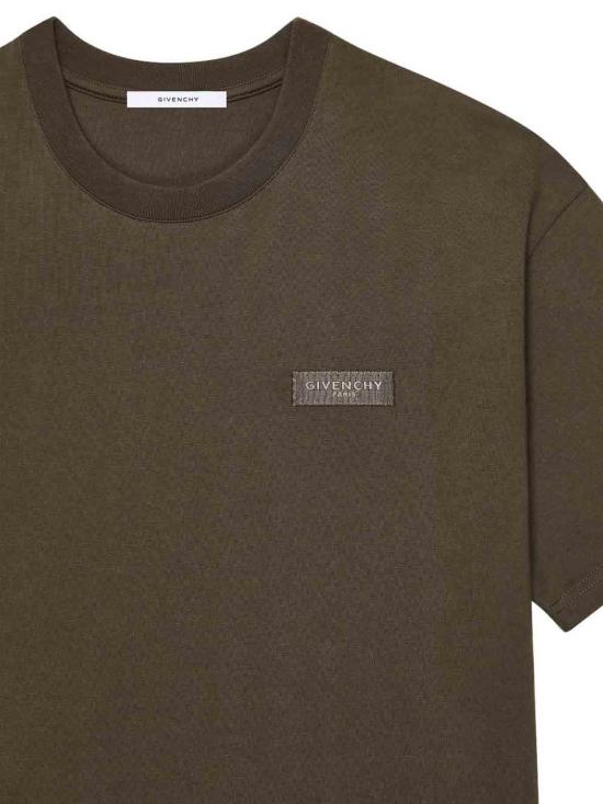 26FW 지방시 반팔 티셔츠 BM71NK3YSJ202 DARK BROWN - GIVENCHY
