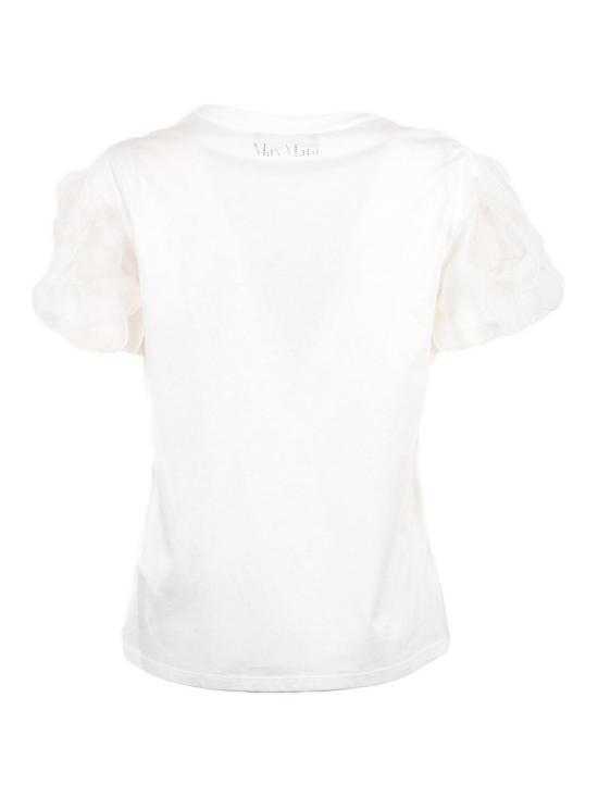 26SS 막스마라 스튜디오 반팔 티셔츠 EDITTI004 WHITE - MAX MARA STUDIO