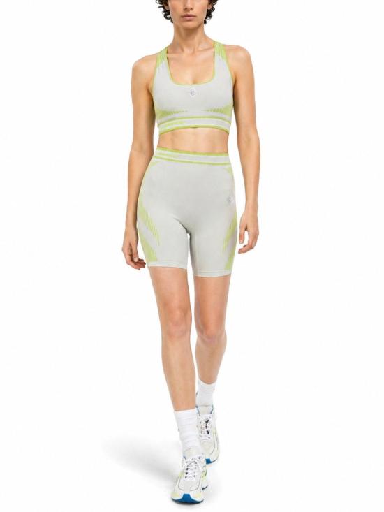 26SS 카사블랑카 숏팬츠 W SP26 ACT 059 01GREY LIME GRAY - CASABLANCA