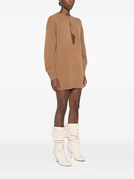 26FW 엘리자베타프랜치 숏 원피스 AM23T66E2AI6 BROWN - ELISABETTA FRANCHI