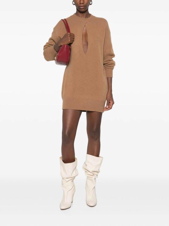 26FW 엘리자베타프랜치 숏 원피스 AM23T66E2AI6 BROWN - ELISABETTA FRANCHI