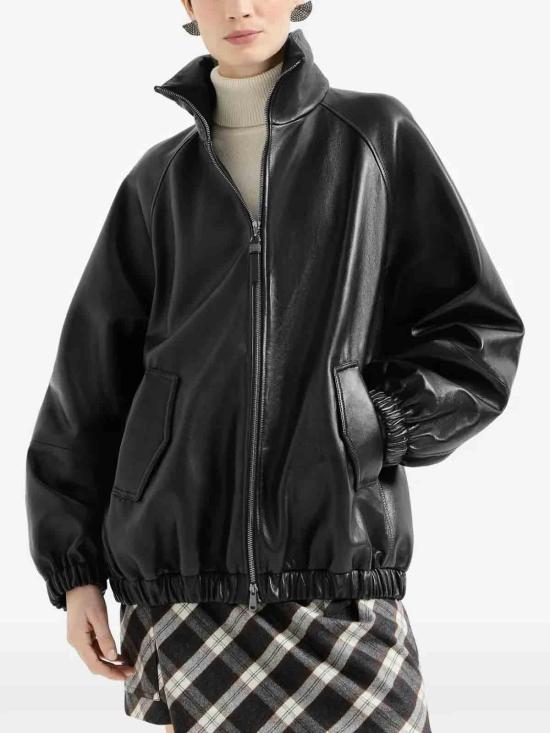 26FW 브루넬로 쿠치넬리 가죽 자켓 MPNMO7569C101 BLACK - BRUNELLO CUCINELLI