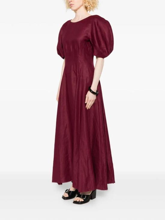 26SS 가브리엘라허스트 롱 원피스 2264147BDX Dark Red - GABRIELA HEARST