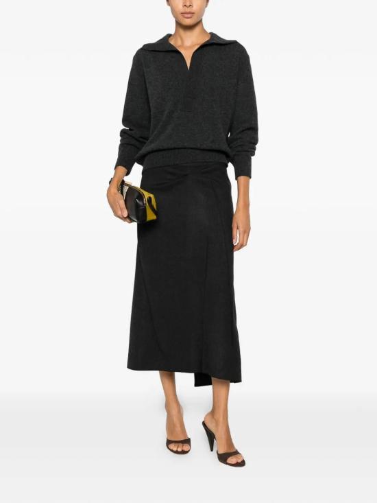 26FW 빅토리아 베컴 미디 스커트 1326WSK007362D9891 GREY - VICTORIA BECKHAM