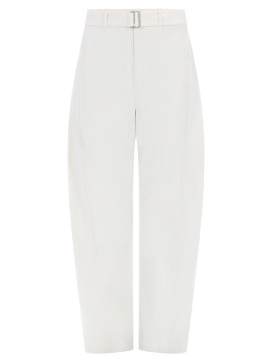 26SS 르메르 트위스트 벨티드 팬츠 PA326 LD1070WH086 WHITE - LEMAIRE