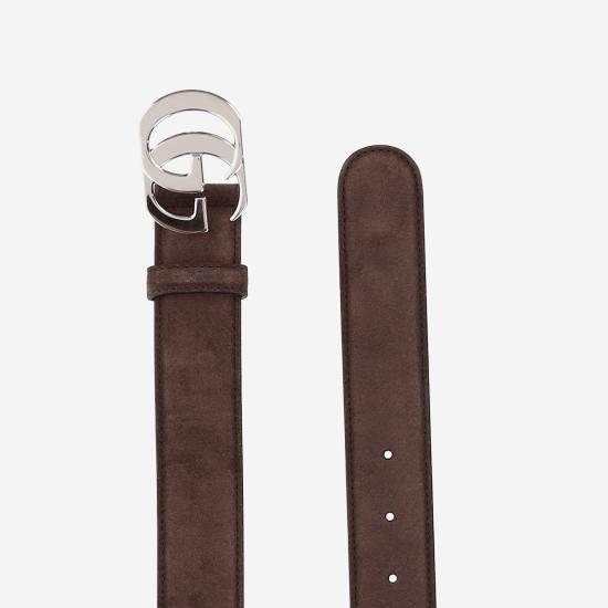 26FW 구찌 컷 GG 마몽 벨트 A005SY BROWN - GUCCI