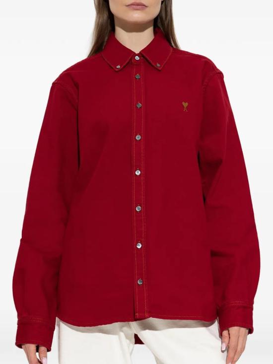 26FW 아미 데님 셔츠 USH786DE0133A186 RED - AMI