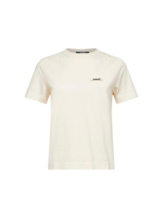 26FW 자크뮈스 그로그랭 로고 솟슬리브 티셔츠 TSW00550AJ00029 131 BEIGE
