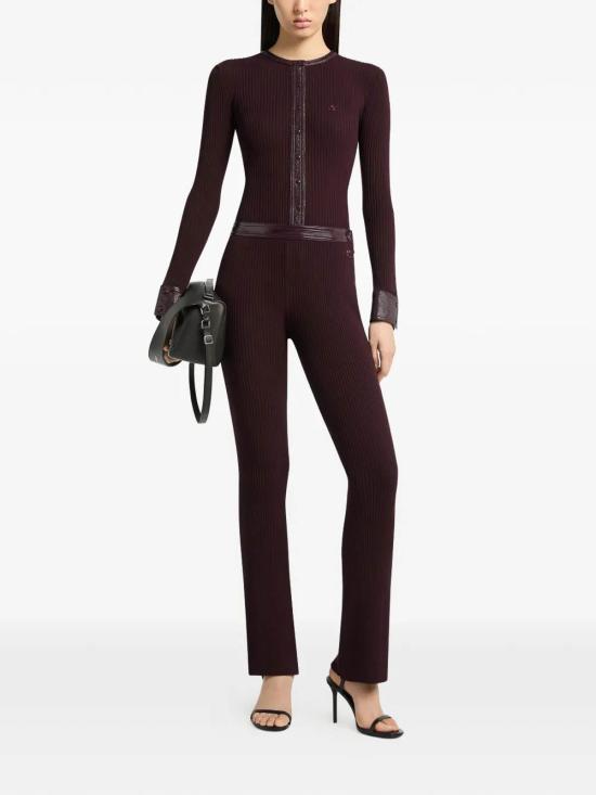 26FW 쿠레쥬 스트레이트 팬츠 326MPA711FI00014010 Dark Red - COURREGES
