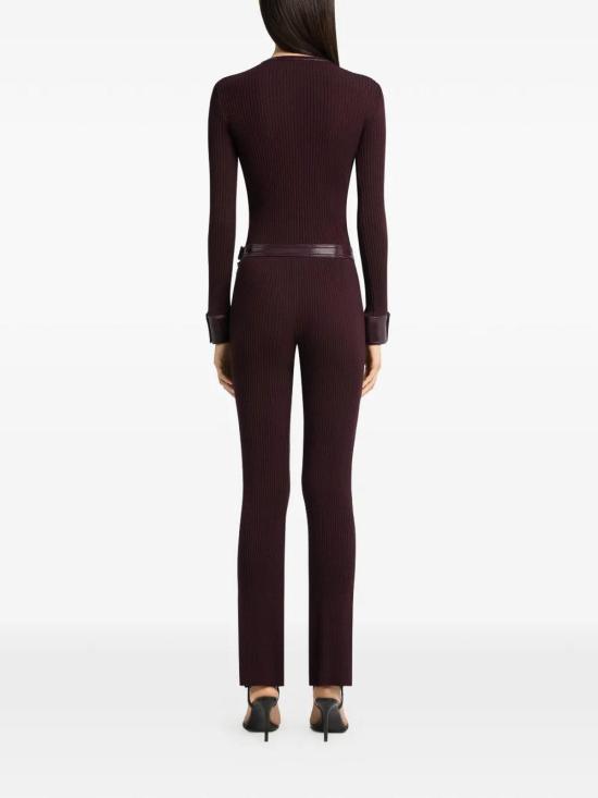 26FW 쿠레쥬 스트레이트 팬츠 326MPA711FI00014010 Dark Red - COURREGES