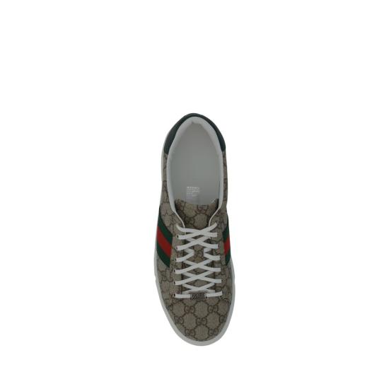26FW 구찌 에이스 웹 GG 수프림 스니커즈 GU760775FACMZ9746BB BEIGE - GUCCI