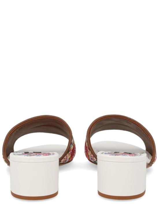 26SS 돌체앤가바나 자수 나파 레더 뮬 CR1748 A64838V135 WHITE - DOLCE & GABBANA