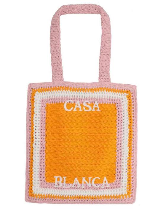 26SS 카사블랑카 토트백 ASP26BAG17701ORANGE - CASABLANCA