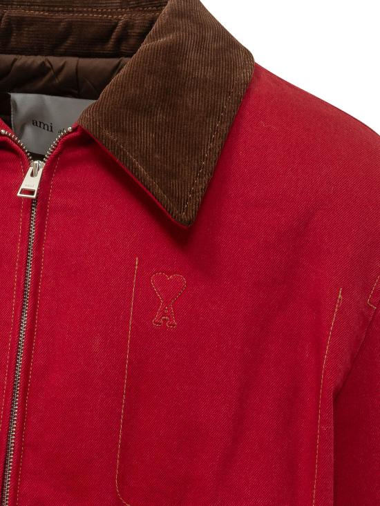 26FW 아미 자켓 HJK922DE0132 A186 ROUGE RUBIS - AMI