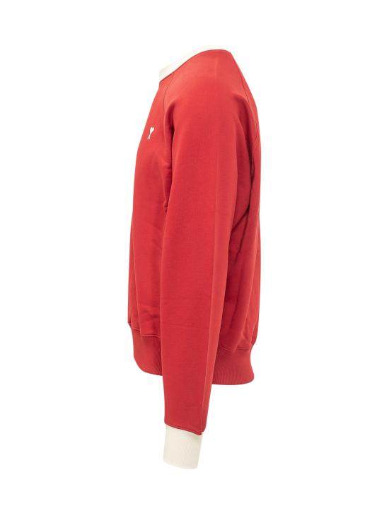 26FW 아미 긴팔 티셔츠 USW797JE0245 A202 ROUGE RUBIS - AMI