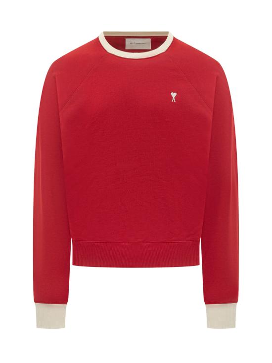 26FW 아미 긴팔 티셔츠 USW797JE0245 A202 ROUGE RUBIS