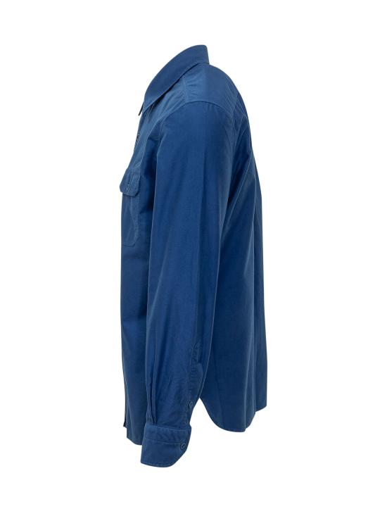 26FW 톰포드 긴팔 셔츠 HME001FMC327 UDC ELECTRIC BLUE - TOMFORD