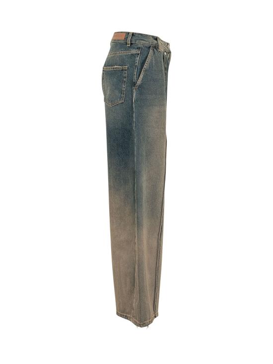 26FW 팜앤젤스 데님 팬츠 PAWYB02F26DN01 4617 NAVY BLUE SAND - PALM ANGELS