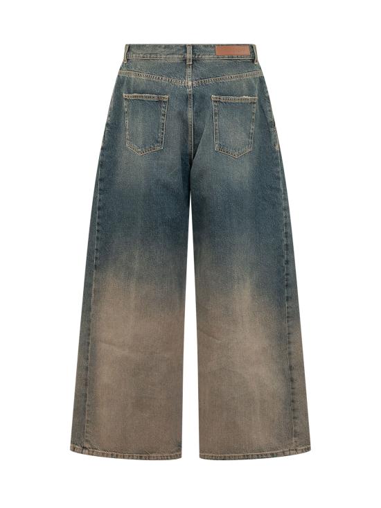 26FW 팜앤젤스 데님 팬츠 PAWYB02F26DN01 4617 NAVY BLUE SAND - PALM ANGELS