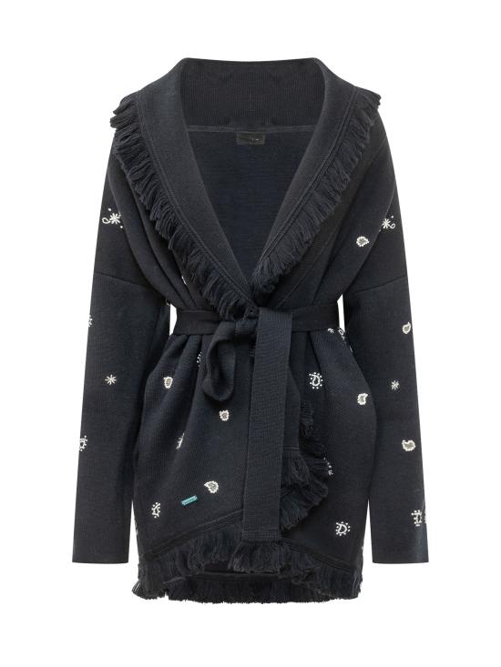 26FW 알라누이 가디건 LWHB064E26KNI007 4672 NAVY BLUE