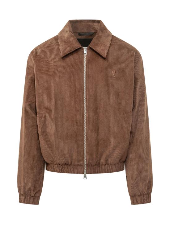 26FW 아미 울 아미 드 꾀흐 패딩 재킷 울 아미 드 꾀흐 패딩 재킷 HJK830CO0089 2221 MARRON CHOCOLATE