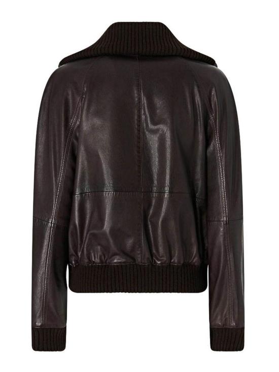 26FW 핑코 가죽 자켓 107166A31XBLUMAL72 BROWN - PINKO
