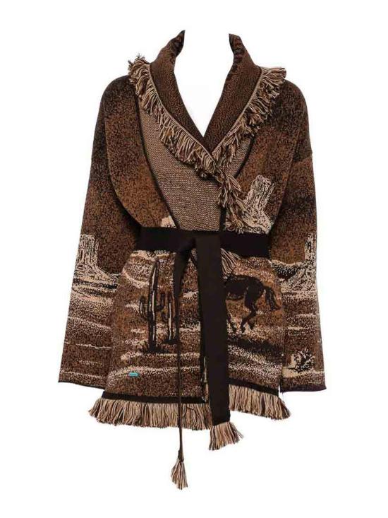 26FW 알라누이 가디건 LWHB064E26KNI0256064 Brown