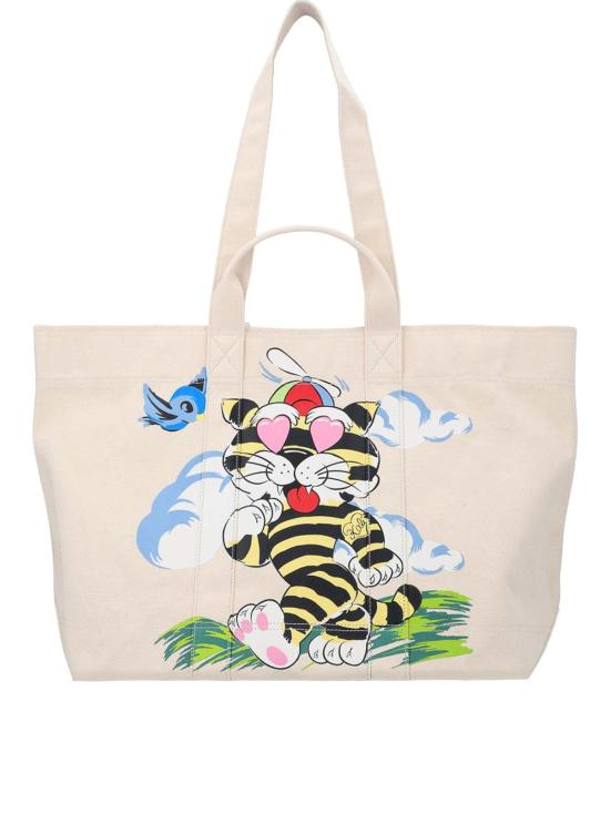 26SS 겐조 Cartoon 라지 캔버스 토트백 FG58SA911F3903 Beige