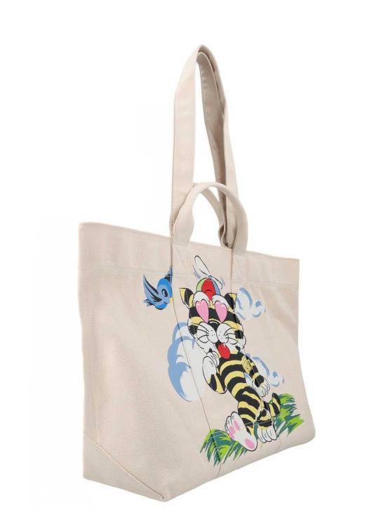 26SS 겐조 Cartoon 라지 캔버스 토트백 FG58SA911F3903 Beige - KENZO