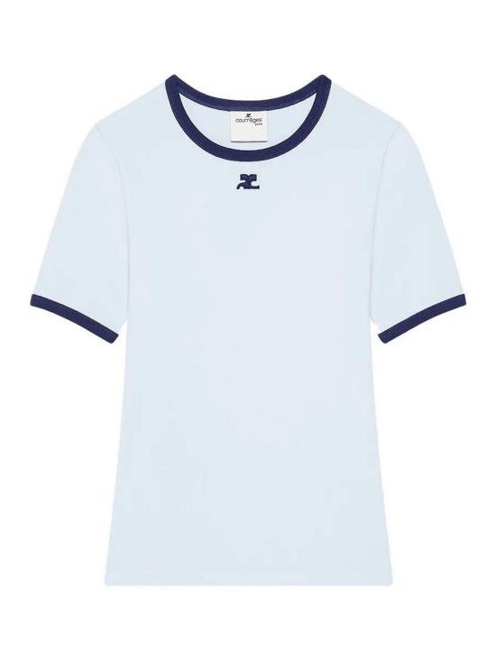26FW 쿠레쥬 반팔 티셔츠 125JTS017JS0203B266 Light Blue