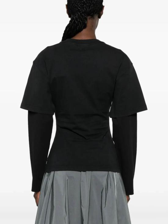 26FW 쿠레쥬 긴팔 티셔츠 326JTS275JS0305B126 Black - COURREGES