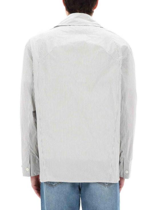 26SS 자크뮈스 스트라이프 칼라 긴팔 재킷 OUM00159AW007559DD WHITE - JACQUEMUS
