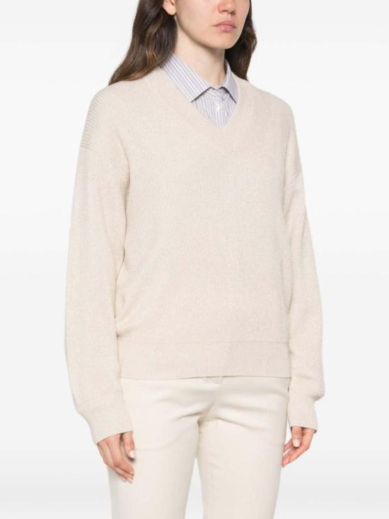 26FW 브루넬로 쿠치넬리 탑 M1E224722PCMA71 Light Beige - BRUNELLO CUCINELLI