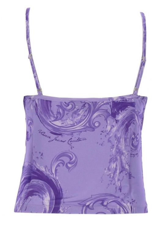 26SS 베르사체 민소매 티셔츠 80HAM236JS533338 PURPLE - VERSACE