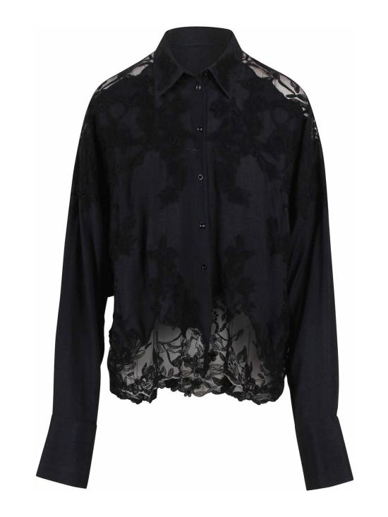 26SS 에르마노 설비노 블라우스 D482K743APEMYS4835 BLACK