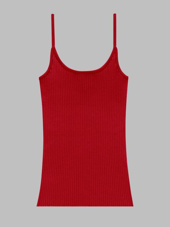 26FW 쿠레쥬 민소매 티셔츠 PERMDE012 FI00014034 RED - COURREGES