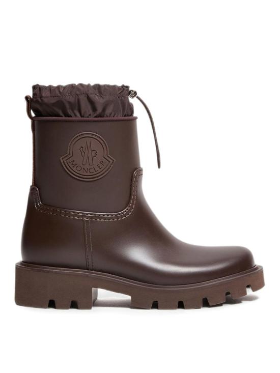 26FW 몽클레어 킥스트림 로고 패치 레인 부츠 L209B4G00190M4522243 BROWN