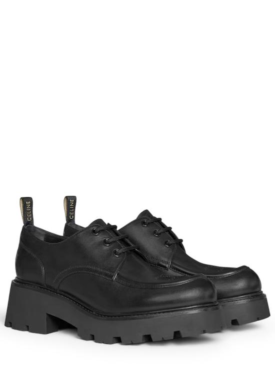 25FW 셀린느 샤이니 불 트리옹프 더비슈즈 364043579C 38NO BLACK - CELINE