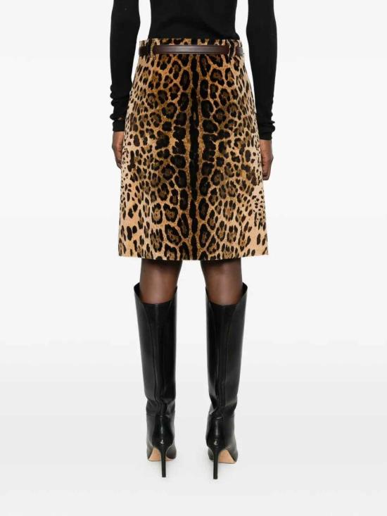 26FW 막스마라 스튜디오 미디 스커트 FALANGE001 BROWN - MAX MARA STUDIO