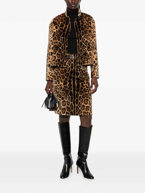 26FW 막스마라 스튜디오 미디 스커트 FALANGE001 BROWN - MAX MARA STUDIO