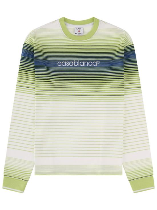 26SS 카사블랑카 폴로 티셔츠 W SS26 JTP 511 01CASABLANCATEXT MULTICOLOR