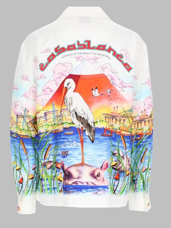 26FW 카사블랑카 셔츠 M PF26 SH 006 04EGYPTASITWAS MULTICOLOR - CASABLANCA