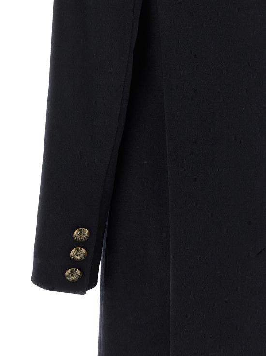 26FW 랄프 로렌 크레스트 패치 울 블렌드 코트 297958509002 Blue - RALPH LAUREN