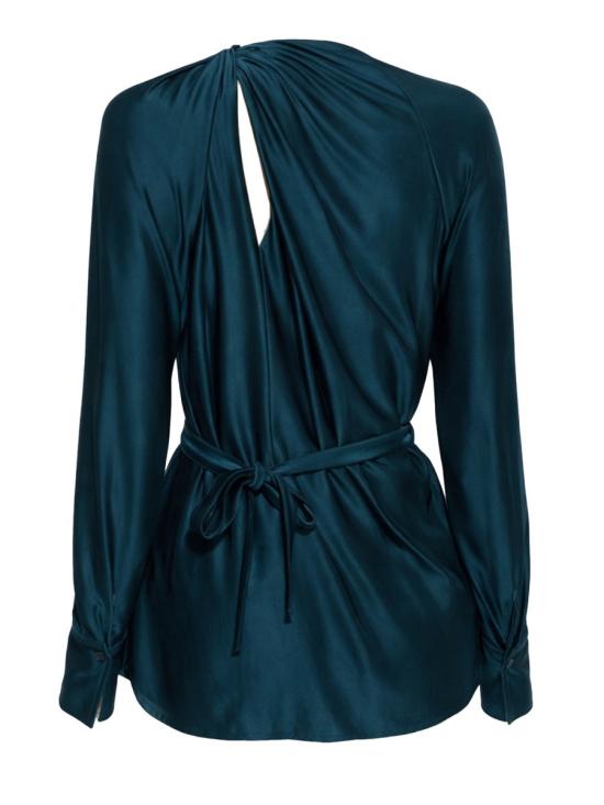 26SS 빅토리아 베컴 블라우스 1126WSH006991A DARKTEAL BLACK - VICTORIA BECKHAM